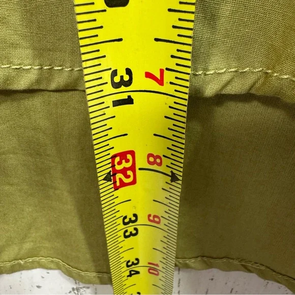 Maeve by Anthropologie Green Button Up Shirt High Low Pocket M Minimalist Casual - Picture 12 of 12